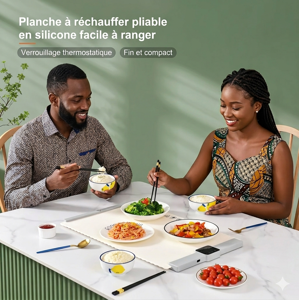 Tapis Chauffant Pliable pour Aliments